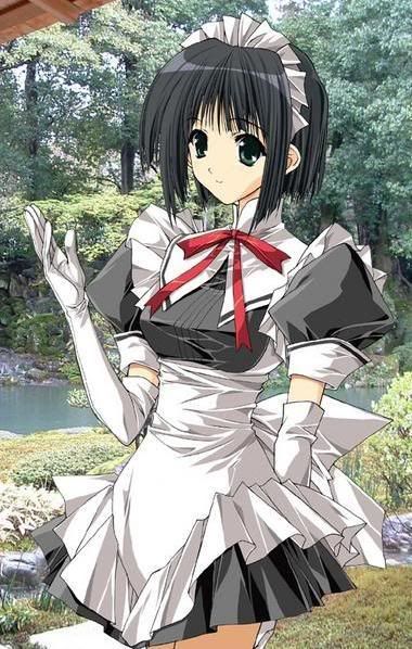 Anime Maid Girl Pictures, Images and Photos