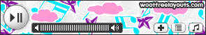 Clouds Stars Music Notes Myspace Music Player Skin