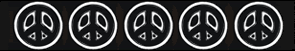 Peace Sign Myspace Music Player Skin