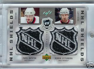 ZetterBerg/Datsyuk 1st Year Cup Dual Shield 1/1 photo zetydatsyukdualshield.jpg