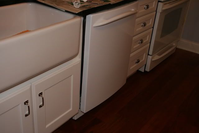 Dishwasher sticks out too far - suggestions?