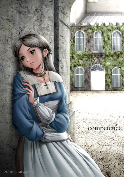 Catholic Medieval Anime Girl