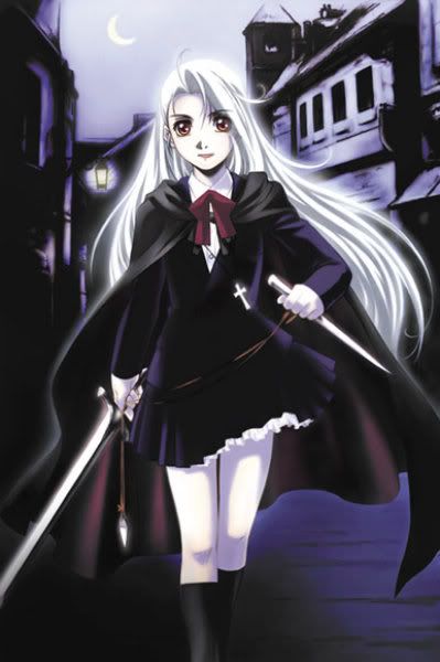 AnimeGirlPaleVampirehunter.jpg Pale / Albino Anime Vampire Hunter Girl image by Razgri47