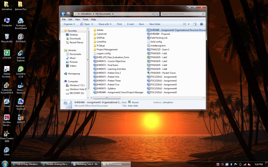 Double clicking file scrolls rather than executing the file Microsoft