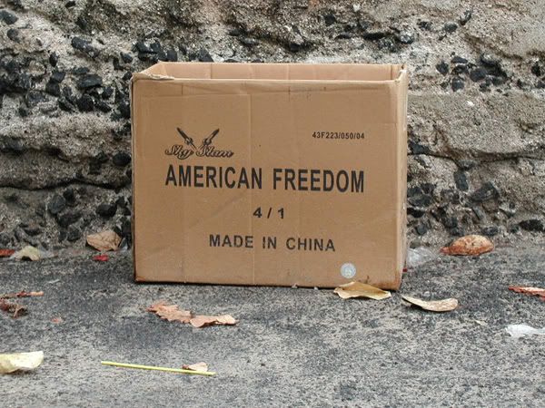 American Freedom made in China - box