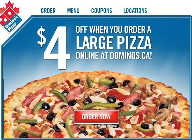 dominos pizza coupon code canada