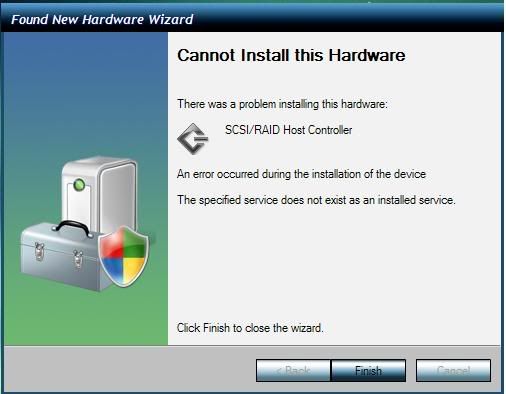 [Help] Driver SCSI/RAID Host controller