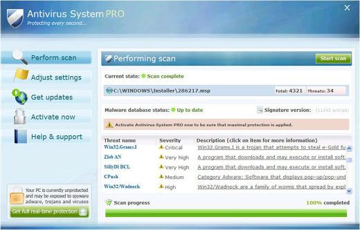 antivirus system pro remove 