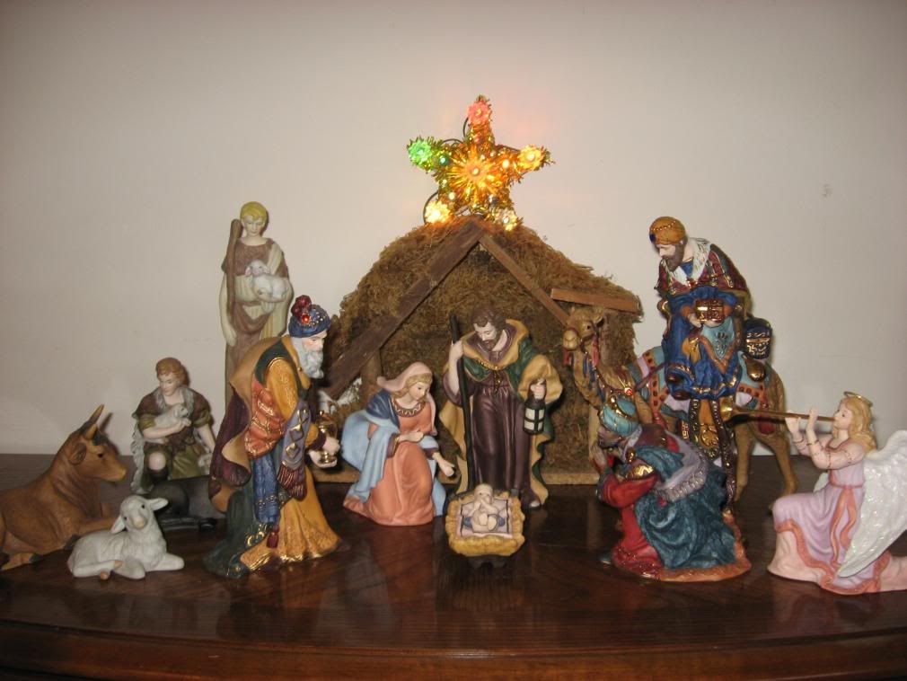 Epiphany - the Wise Men arrive. Lots of fun stuff happens with this nativity 
