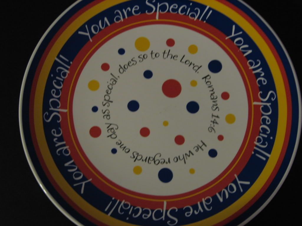 You Are Special plate