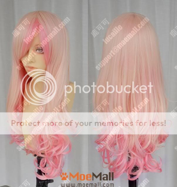 Harajuku Baby Pink Gradient 90cm Curly Sweet Lolita Cosplay Party Wig
