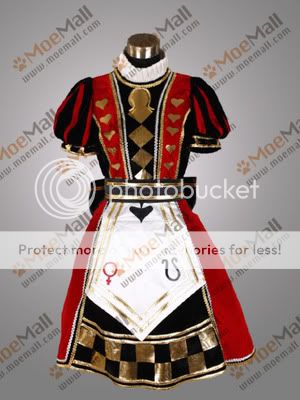 Alice Madness Returns Poker Cosplay Costume Party Dress  