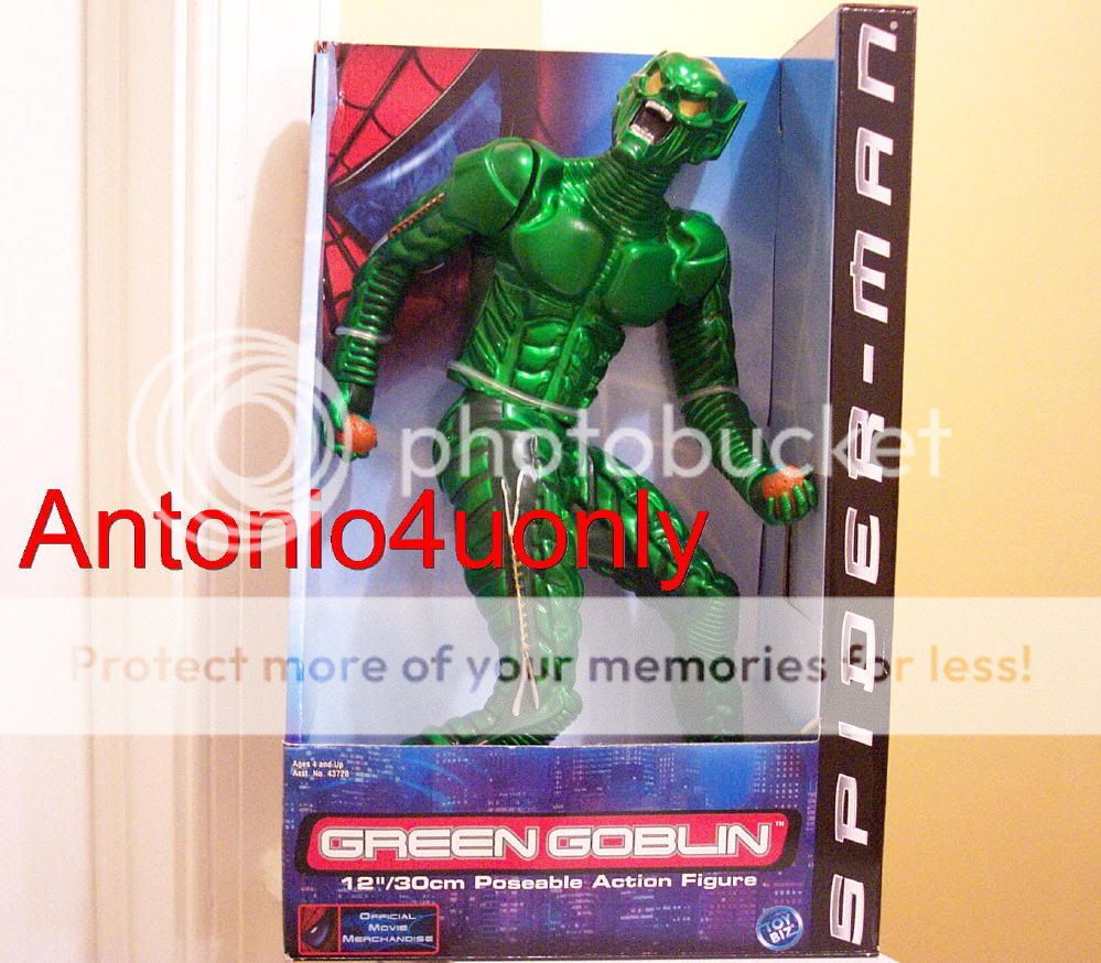 Spider Man Green Goblin Action Figure 12 Movie 2001 Very RARE  