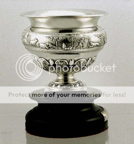 Indian Coin Silver Presentation Bowl Bombay Signed T.P.R. & Co.  