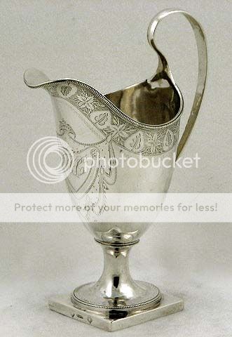 Daniel Van Voorhis Coin Silver Cream Pitcher c1785 Museum  