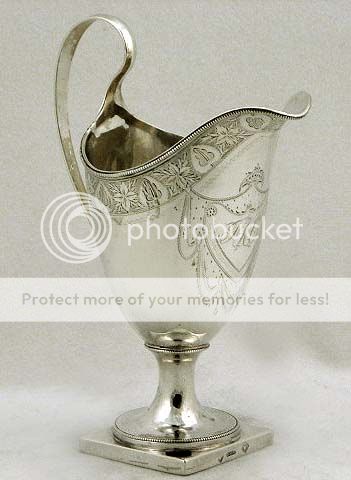 Daniel Van Voorhis Coin Silver Cream Pitcher c1785 Museum  