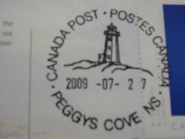 Peggy's Cove Post Mark