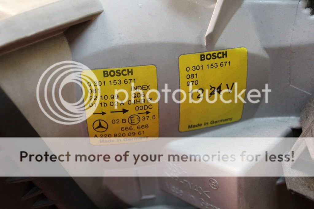 Mercedes W220 S430 S500 S600 Bosch Xenon Headlight HID