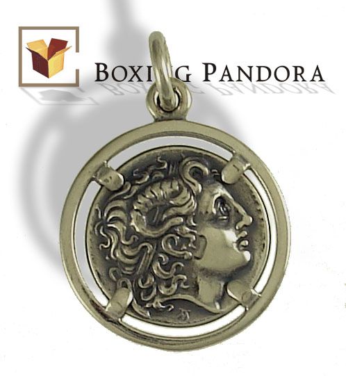 Lysimachus coin, sterling silver ancient greek coinage, Alexander the great, greek jewellery, ancient Greece