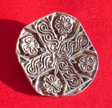 knights templar, byzantine croos, sterling silver brooch, Byzantium