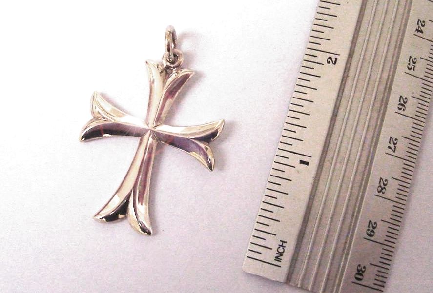 silver byzantine cross, knights templar cross