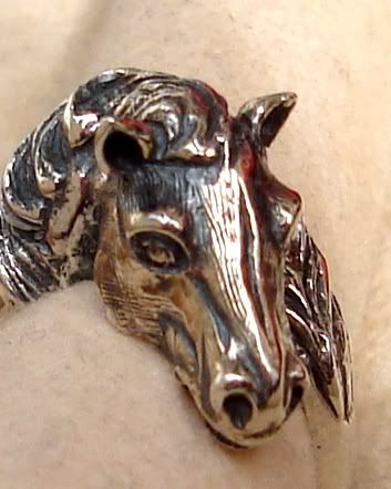 horse jewellery design ring, sculpture figurine carving