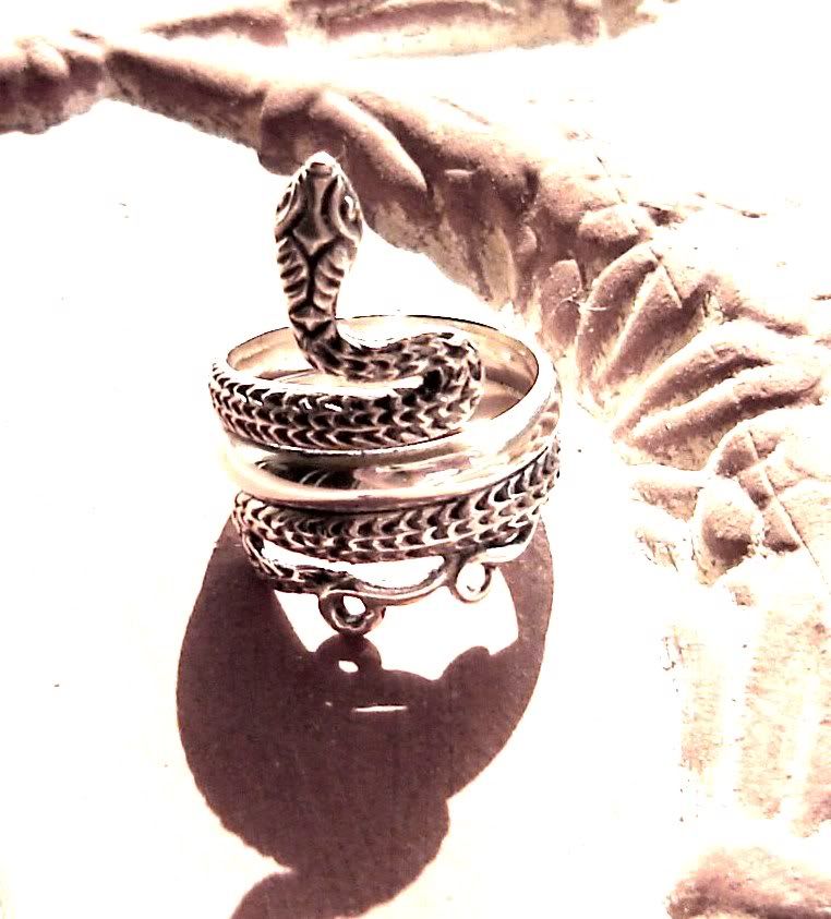 minoan snake ring, snake jewelry