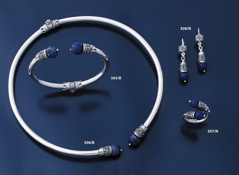 ancient greek jewellery ,lapis lazuli collar set, necklace, bracelet, earrings, ring,
