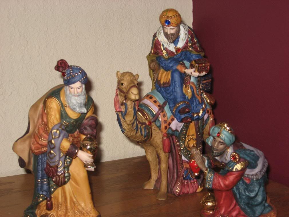 Wise Men in the East (on bed side table)
