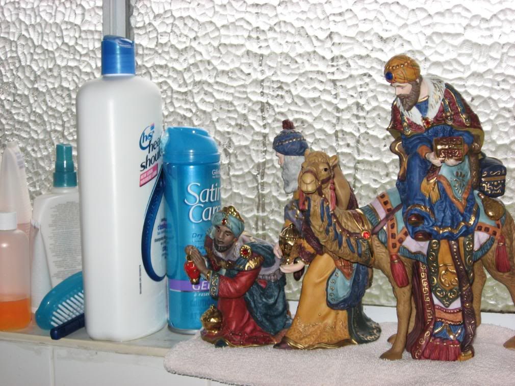 Wise Men at the Oasis (in the shower)
