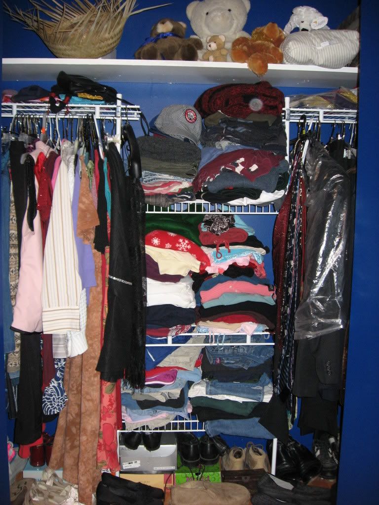 inside closet